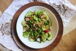 Lebanese Fattoush Salad Ayurveda Ayurvedic Pitta Kapha vegan gluten free