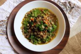 vegetable stew lentil ayurveda sprouted