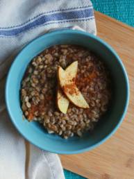 barley autumn apple porridge fall blissfud ayurveda kapha vata porridge healthy oat-free wheat-free cinnamon